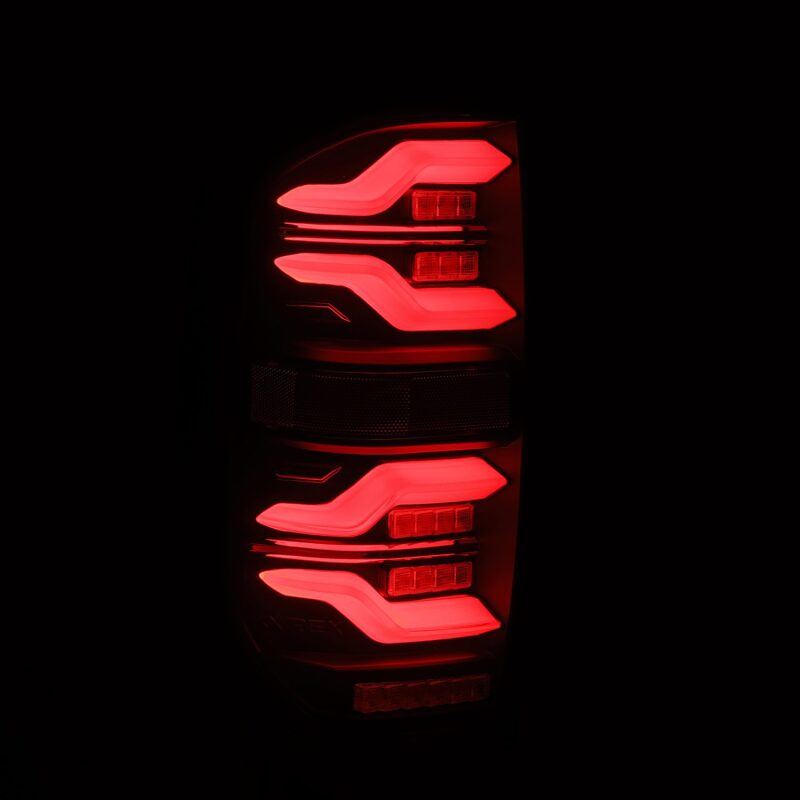 AlphaRex 672030 - ARX672030 - AlphaRex 14-21 Toyota Tundra LUXX LED Taillights Alpha Blk w/Activ Light/Seq Signal - Shipped in Europe - Tuningsupply.com