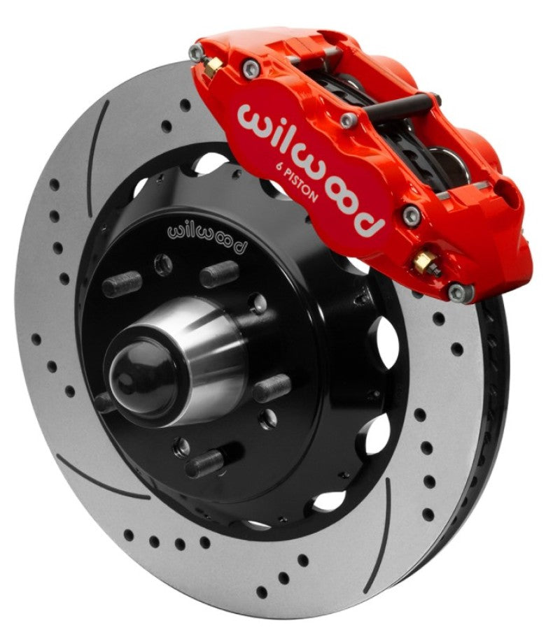 Wilwood 140-15942-DR - WIL140-15942-DR - Wilwood Forged Narrow Superlite 6R Front Big Brake Kit 14in Rotors 63-87 C10 - Red - Shipped in Europe - Tuningsupply.com
