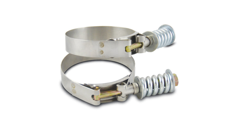 Vibrant 27860 - VIB27860 - Vibrant SS T-Bolt Clamps Pack of 2 Size Range: 6.25in to 6.55in OD For use w/ 6in ID Coupling - Shipped in Europe - Tuningsupply.com