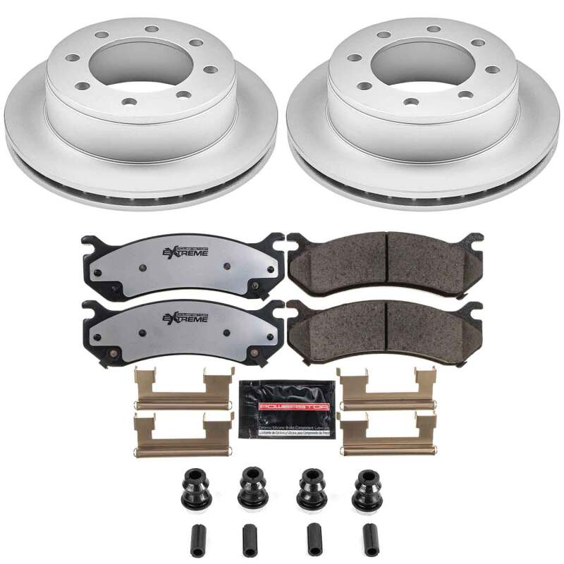 PowerStop CPK2041-36 - PSBCPK2041-36 - Power Stop 02-06 Chevrolet Avalanche 2500 Rear Z36 Coated Truck & Tow Brake Kit - Shipped in Europe - Tuningsupply.com