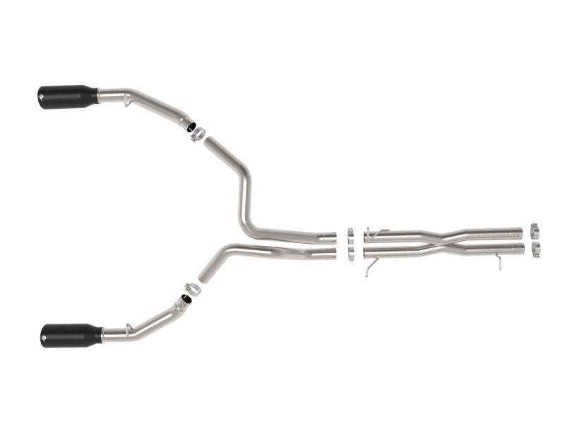 aFe 49-32087-B - AFE49-32087-B - aFe 2025 Dodge RAM 1500 Vulcan Series 304 Stainless Steel Cat-Back Exhaust System w/ Black Tip - Shipped in Europe - Tuningsupply.com