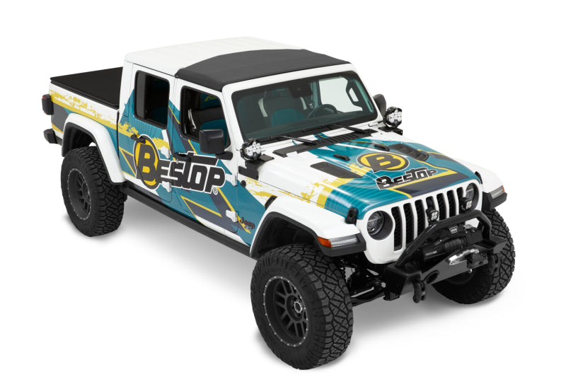 Bestop 52454-35 - BES52454-35 - Bestop 20-26 Jeep Gladiator / 18-26 Wrangler JL Sunrider For Hardtop (Black Diamond) - Shipped in Europe - Tuningsupply.com