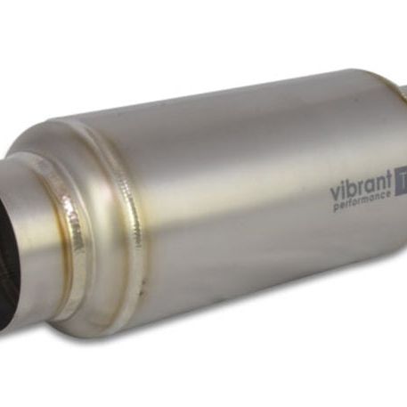 Vibrant 17525 - VIB17525 - Vibrant Titanium Resonator 2.5in. Inlet / 2.5in. Outlet x 12in. Long - Shipped in Europe - Tuningsupply.com