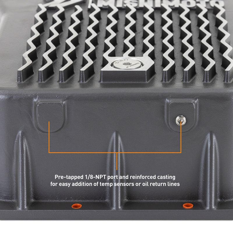 Mishimoto MMTP-DMAX-01 - MISMMTP-DMAX-01 - Mishimoto 01-19 Duramax Allison A1000 Transmission Pan Cast GR - Shipped in Europe - Tuningsupply.com