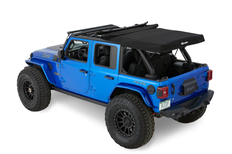 Bestop 54726-17 - BES54726-17 - Bestop 18-26 Jeep Wrangler JL 4-Door Supertop (Premium Black Twill) - Shipped in Europe - Tuningsupply.com