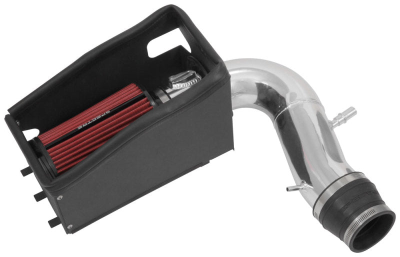 Spectre 9038 - SPE9038 - Spectre 11-19 Ford Explorer V6-3.5L F/I Air Intake Kit - Polished Aluminum w/Red Filter - Shipped in Europe - Tuningsupply.com