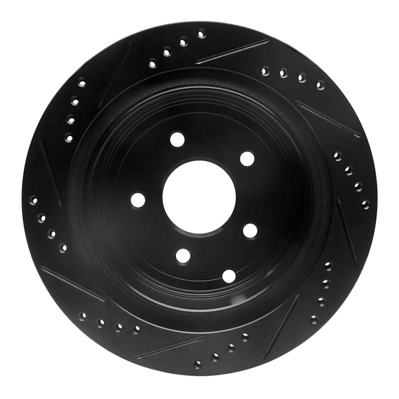 R1 Concepts 633-67089R - RNC633-67089R - R1 2003-2024 Infiniti FX37 Rear Right Drilled & Slotted Black Brake Rotor - Shipped in Europe - Tuningsupply.com