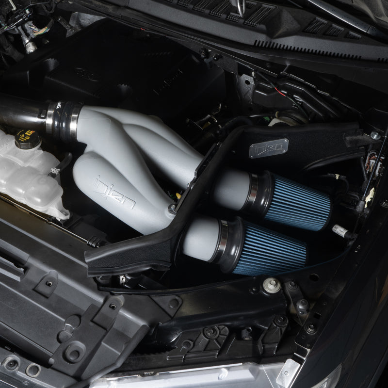 Injen PF9032RG - INJPF9032RG - Injen 15-25 Ford F150 / 18-24 Ford Expedition Cement Grey Power-Flow Air Intake System - Shipped in Europe - Tuningsupply.com