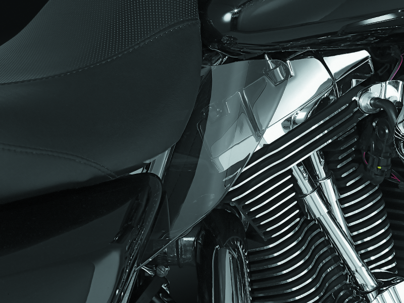 Kuryakyn 1188 - KUR1188 - Kuryakyn Saddle Shields Heat Deflectors 97-07 Touring Smoke - Shipped in Europe - Tuningsupply.com