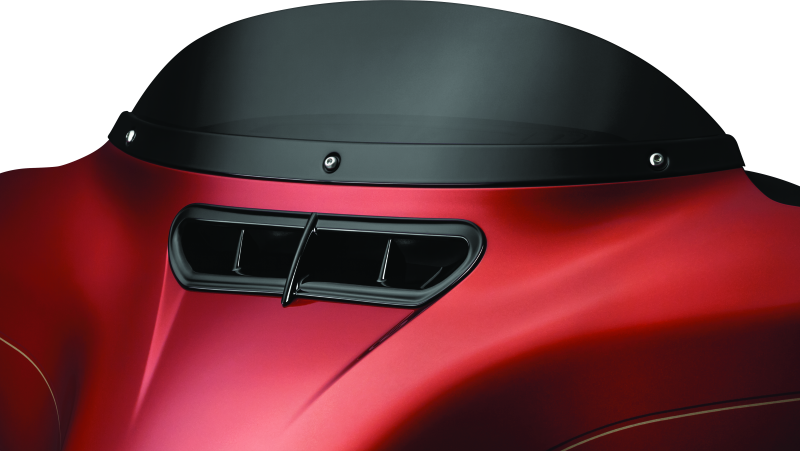 Kuryakyn 1389 - KUR1389 - Kuryakyn Smooth Windshield Trim 14-Up Touring Gloss Black - Shipped in Europe - Tuningsupply.com