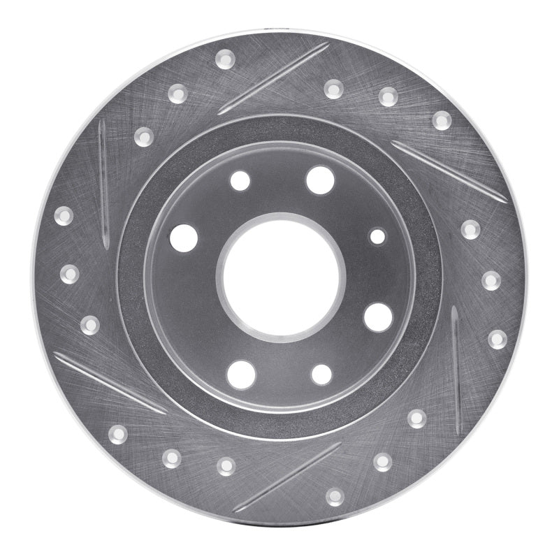 R1 Concepts 631-80023R - RNC631-80023R - R1 90-93 Mazda Miata Rear Right Drilled & Slotted Silver Brake Rotor - Shipped in Europe - Tuningsupply.com