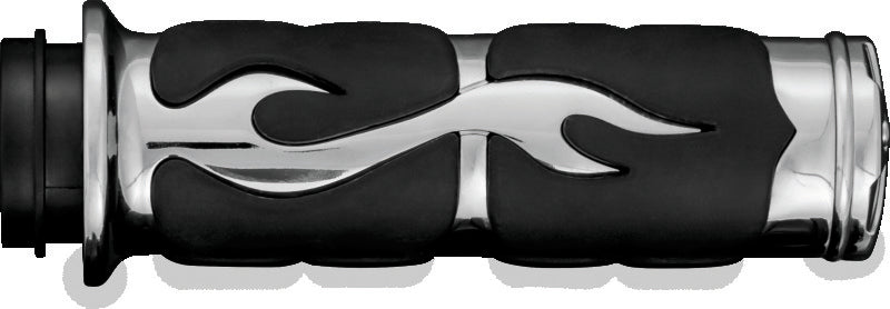 Kuryakyn 6261 - KUR6261 - Kuryakyn ISO Flame Grips Metric Chrome - Shipped in Europe - Tuningsupply.com