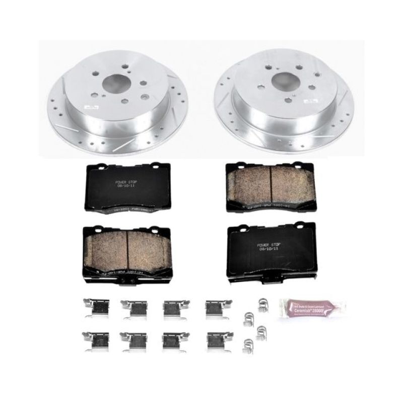 PowerStop K5864 - PSBK5864 - Power Stop 10-15 Lexus RX350 Rear Z23 Evolution Sport Brake Kit - Shipped in Europe - Tuningsupply.com