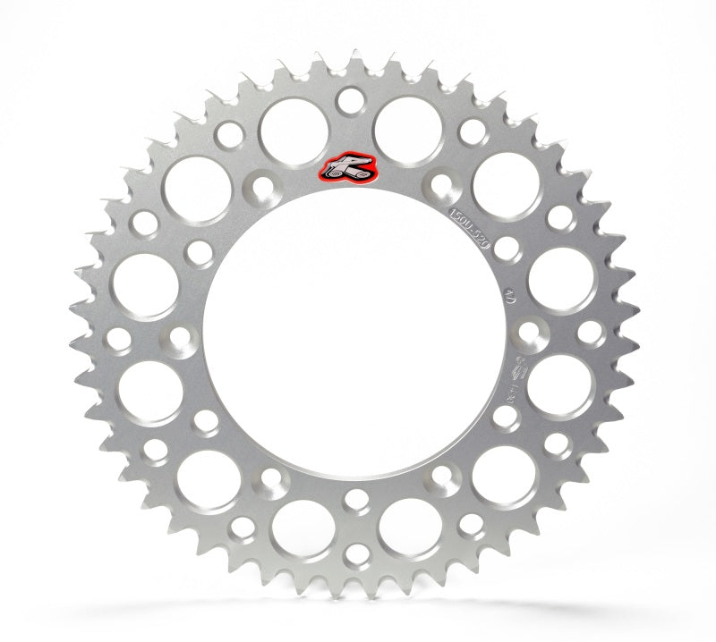 Renthal 224U-520-47GPSI - REN224U-520-47GPSI - Renthal 23-24 KTM 350 EXC-F/ Husq FX350-450 Rear Grooved Sprocket - Silver 520-47P Teeth - Shipped in Europe - Tuningsupply.com