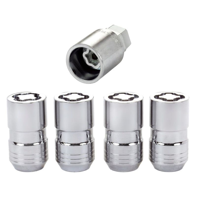 McGard 24215 - MCG24215 - McGard Wheel Lock Nut Set - 4pk. (Cone Seat) M14X1.5 / 21mm & 22mm Dual Hex / 1.639in. L - Chrome - Shipped in Europe - Tuningsupply.com