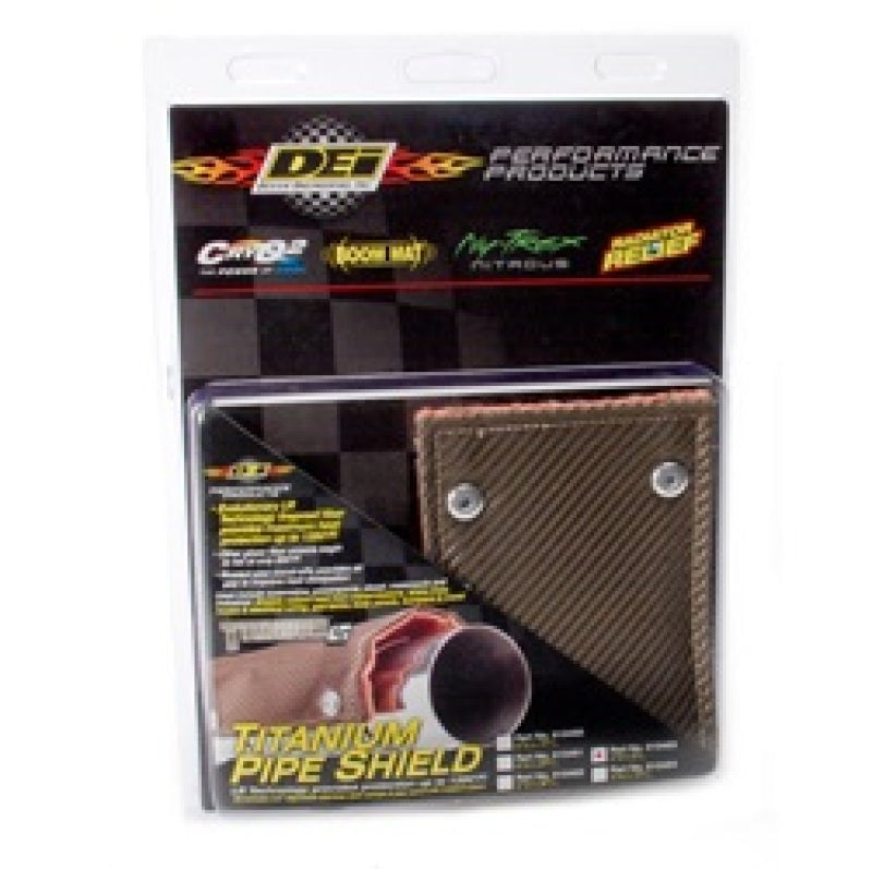 DEI 10453 - DEI10453 - DEI Pipe Shield w/Stainless Steel Clamps - 4in x 8in - Titanium - Shipped in Europe - Tuningsupply.com