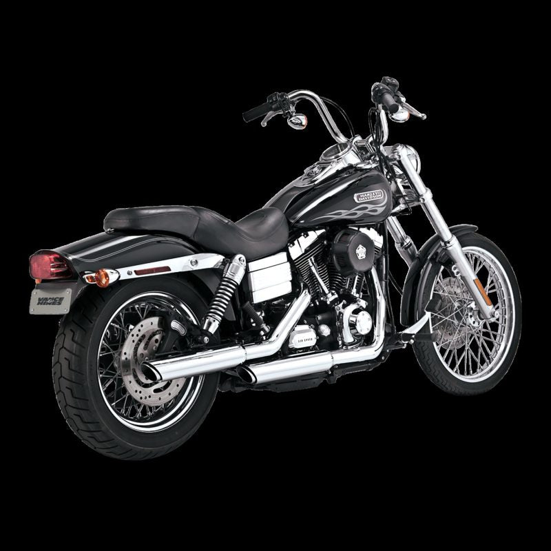 Vance and Hines 16337 - VAH16337 - Vance & Hines HD Dyna 91-17 3In Twin Slash Slip PCX Slip-On Exhaust - Shipped in Europe - Tuningsupply.com