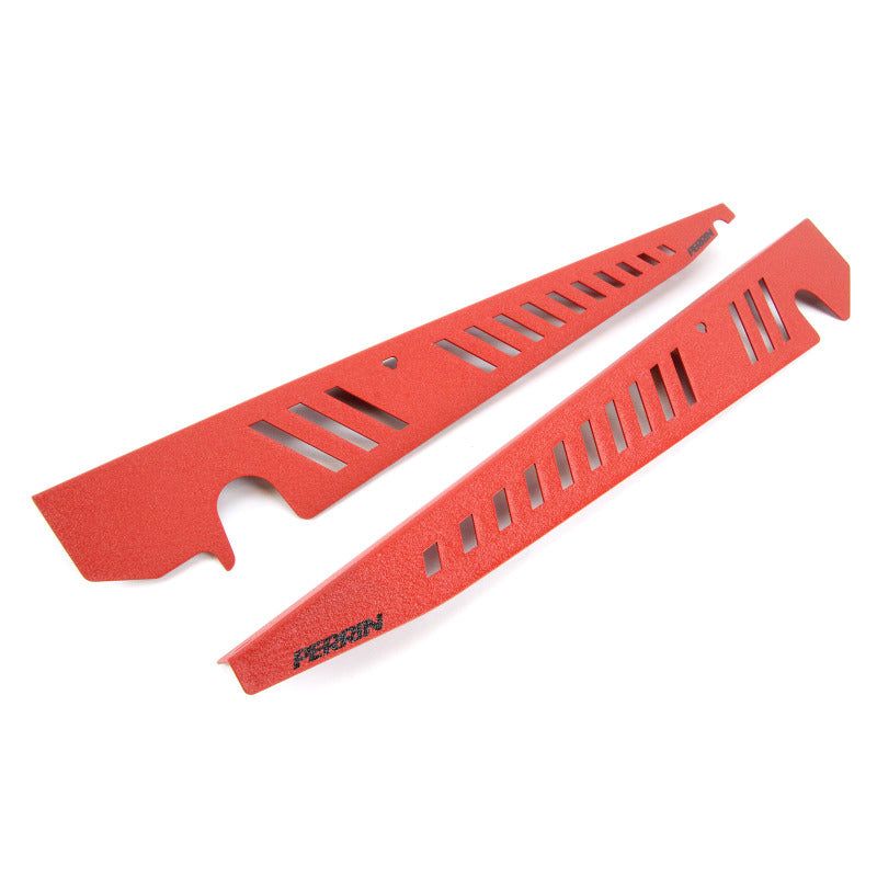 Perrin Performance PSP-ENG-550RD - PERPSP-ENG-550RD - PERRIN 15-21 Subaru WRX/STI Fender Shroud Set - Red - Shipped in Europe - Tuningsupply.com