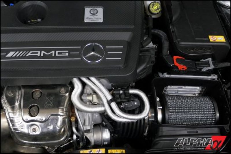 AMS ALP.19.08.0004-1 - AMSALP.19.08.0004-1 - AMS Performance 14-18 Mercedes-Benz CLA 45 AMG 2.0T Alpha Intake System w/Carbon Fiber Duct & Lid - Shipped in Europe - Tuningsupply.com
