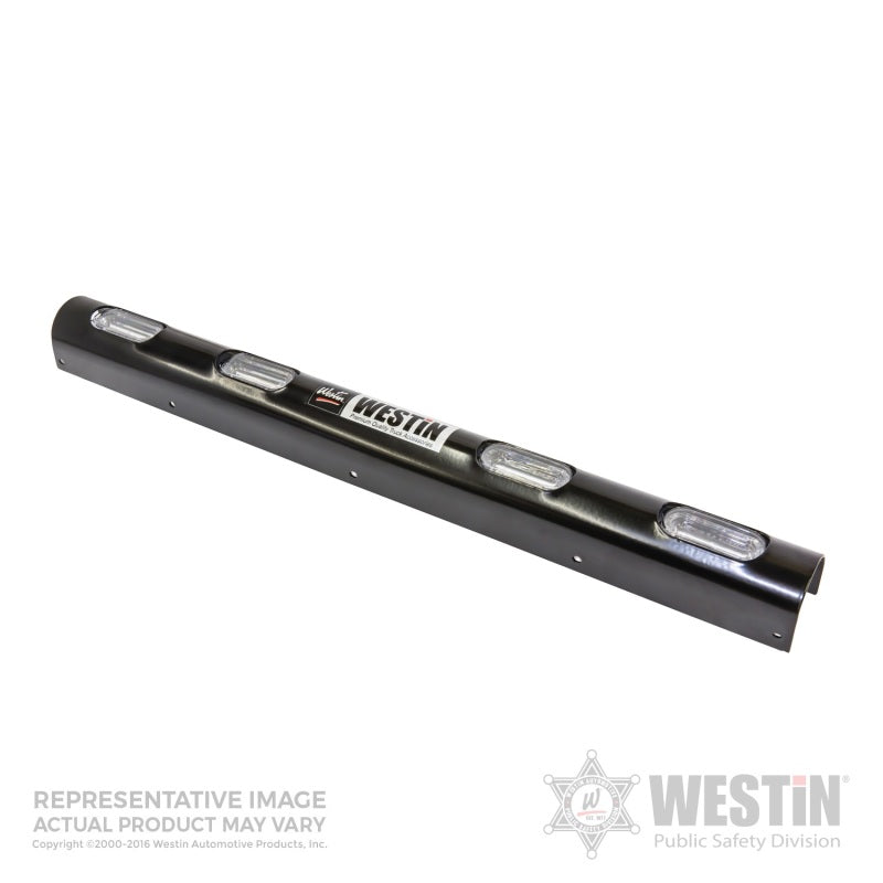 Westin 36-6015W4 - WES36-6015W4 - Westin Push Bumper Elite Light Channel 33.1 inch Whelen 4 Hole - Black - Shipped in Europe - Tuningsupply.com