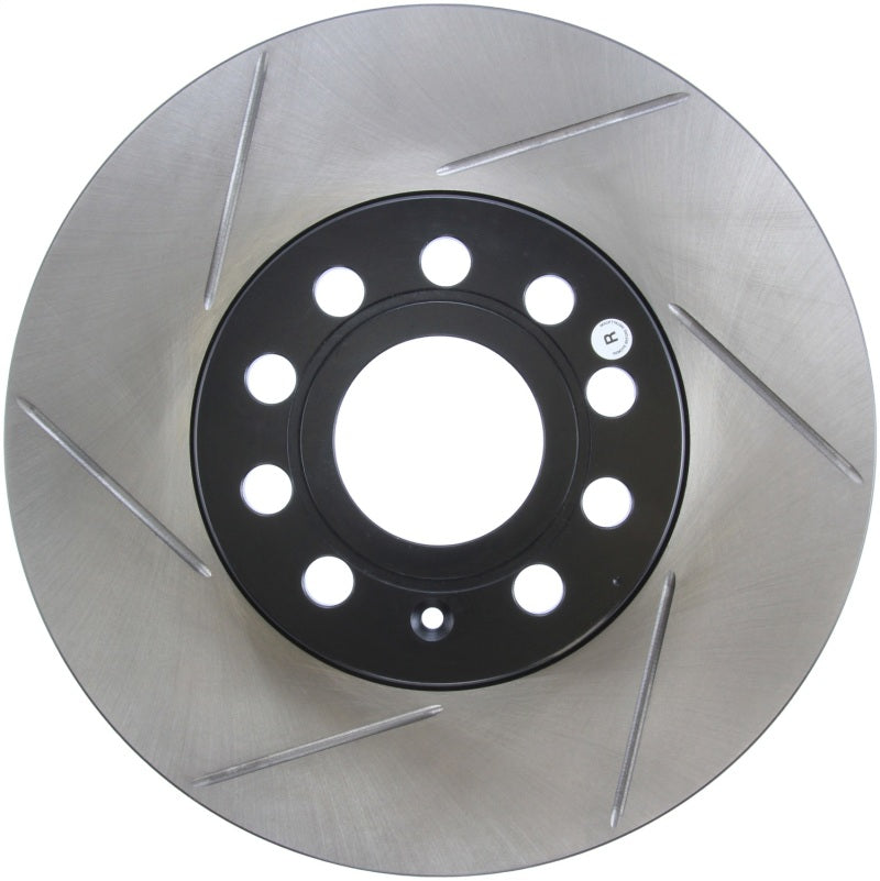 Stoptech 126.33110SR - STO126.33110SR - StopTech Power Slot 05-10 VW Jetta (except Wagon) Front Right Slotted Rotor - Shipped in Europe - Tuningsupply.com