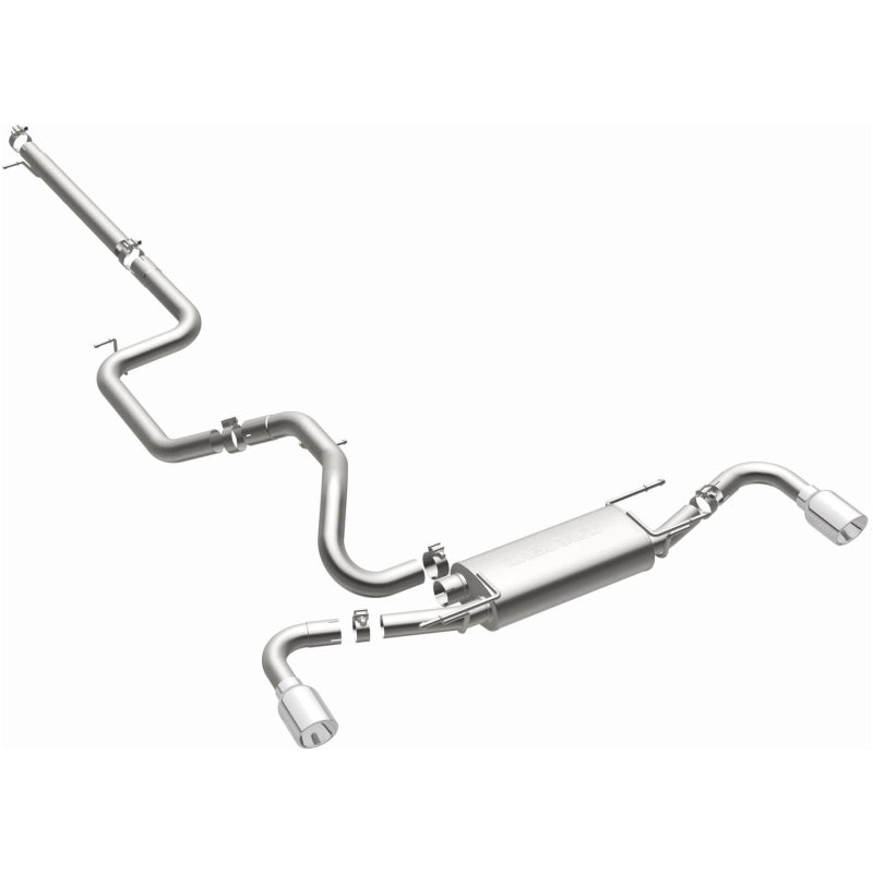 Magnaflow 15146 - MAG15146 - MagnaFlow 10-12 Mazda 3 L4 2.5L Hatchback Split Rear Exit Stainless Cat Back Performance Exhaust - Shipped in Europe - Tuningsupply.com