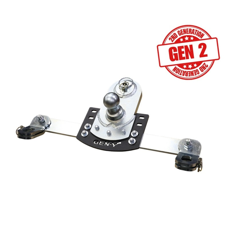 GEN-Y Hitch GH-21017 - GENGH-21017 - Gen-Y 20-24 GM Short/Long Bed GoosePuck II 5in Offset Ball Puck Mount 25K TW w/Safety Chain Anchors - Shipped in Europe - Tuningsupply.com
