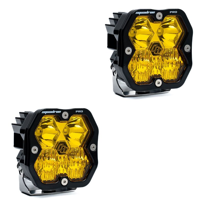 Baja Designs 4978132NH - BAJ4978132NH - Baja Designs Squadron 2.0 Pro (Pair) LED Driving/Combo / No Harness - Baja Amber - Shipped in Europe - Tuningsupply.com