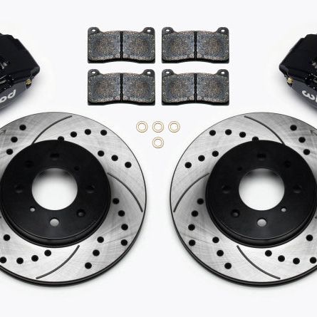Wilwood 140-12996-D - WIL140-12996-D - Wilwood DPHA Front Caliper & Rotor Kit Drilled Honda / Acura w/ 262mm OE Rotor - Shipped in Europe - Tuningsupply.com