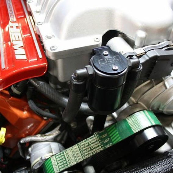 J&L 3060P-B - JLT3060P-B - J&L 15-25 Dodge Hellcat/Demon 6.2L Hemi Passenger Side Oil Separator 3.0 - Black Anodized - Shipped in Europe - Tuningsupply.com