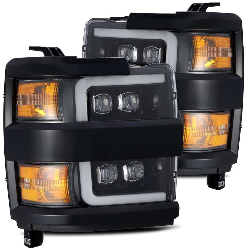AlphaRex 880229 - ARX880229 - AlphaRex 15-18 Chevy 2500HD NOVA LED Proj Headlight Plank Style Jet Blk w/Activ Light/Seq Signal/DRL - Shipped in Europe - Tuningsupply.com
