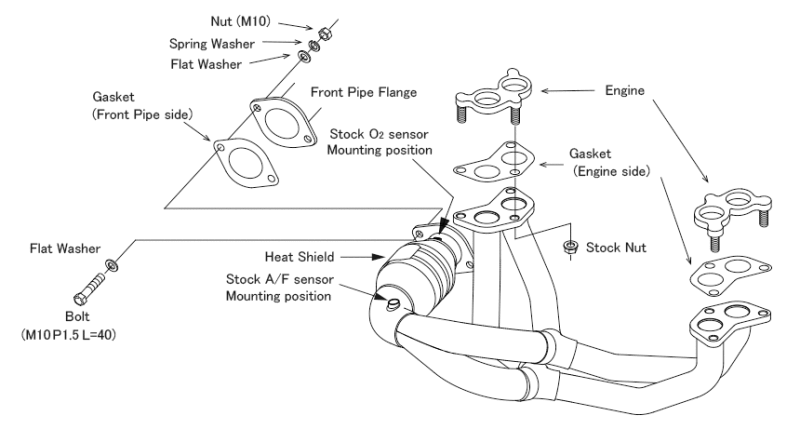 HKS 33005-AT010 - HKS33005-AT010 - HKS Toyota GR86 ZN8 FA24 Super Manifold w/ Catalyzer GT-SPEC - Shipped in Europe - Tuningsupply.com