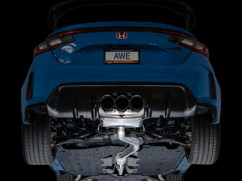 AWE Tuning 3015-53287 - AWE3015-53287 - AWE Tuning 2023 Honda Civic Type R FL5 Touring Edition Exhaust w/ Triple Diamond Black Tips - Shipped in Europe - Tuningsupply.com