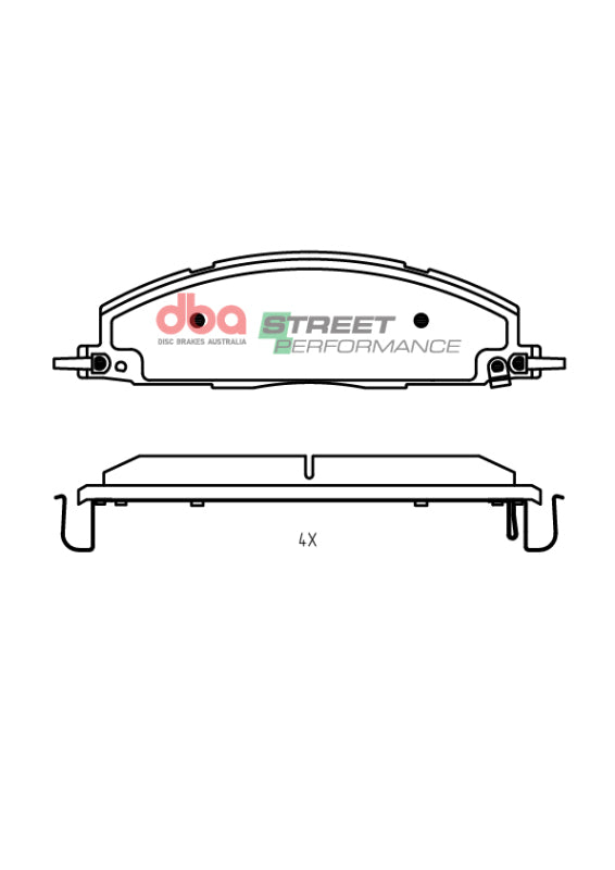 DBA DB2703SP - DBADB2703SP - DBA 2019+ RAM 2500/3500 (DJ) 6.7L 4WD SP Performance Rear Brake Pads - Shipped in Europe - Tuningsupply.com