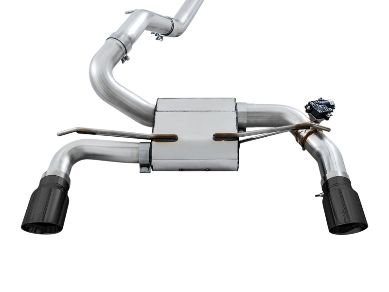 AWE Tuning 3025-33024 - AWE3025-33024 - AWE Tuning Ford Focus RS SwitchPath Cat-back Exhaust - Diamond Black Tips - Shipped in Europe - Tuningsupply.com