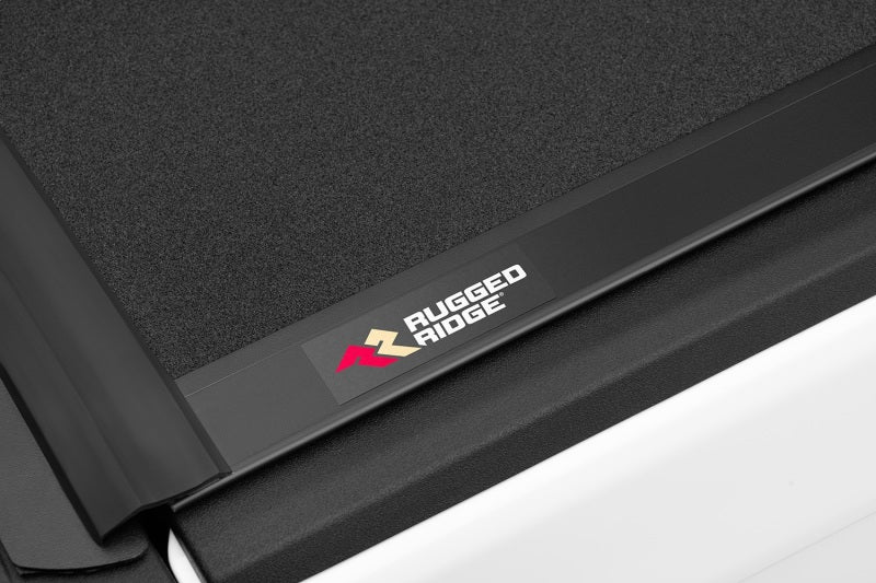 Rugged Ridge 13550.24 - RUG13550.24 - Rugged Ridge Armis Hard Folding With LINE-X Bed Cover 2020 JT - Shipped in Europe - Tuningsupply.com
