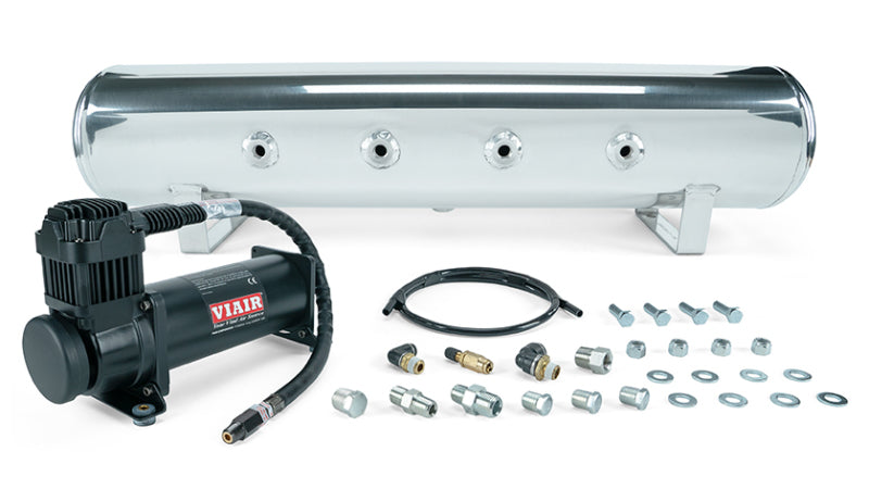 Air Lift 27807 - ALF27807 - Air Lift 4 Gal. 7-Port Tank w/ Viair 444b Blk Compressor (Incl. Fittings & Mounting Hardware) - Shipped in Europe - Tuningsupply.com