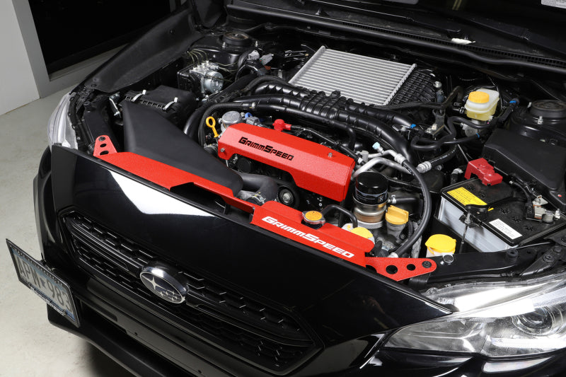 GrimmSpeed GRM096042 - GRMGRM096042 - GrimmSpeed 15+ Subaru WRX/STI Radiator Shroud - Red - Shipped in Europe - Tuningsupply.com
