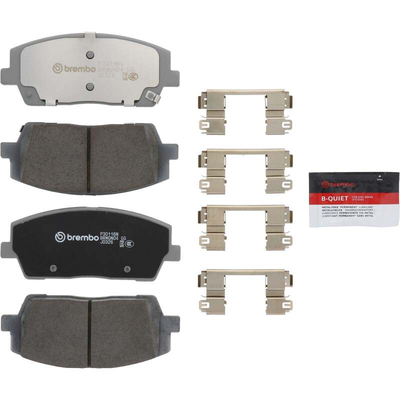 Brembo OE P30116N - BREP30116N - Brembo OE 20-24 Hyundai Palisade/Kia Telluride PRIME Ceramic Brake Pad - Front - Shipped in Europe - Tuningsupply.com