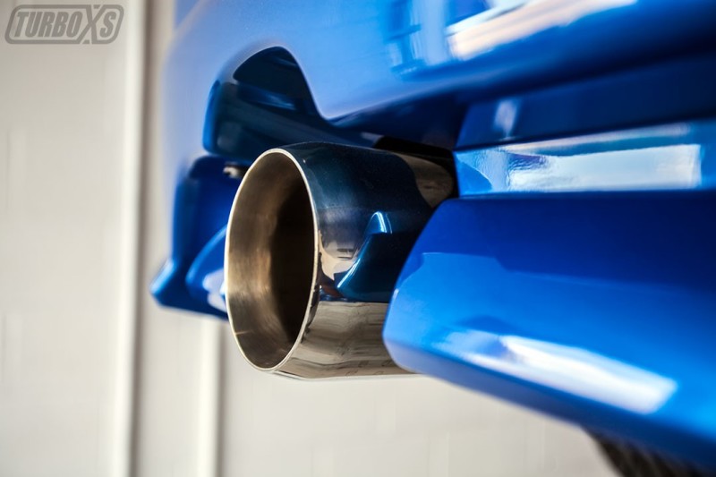 Turbo XS FXT04-RMA - TXSFXT04-RMA - Turbo XS 04-08 Forester XT Axle Back 4in Polished Stainless Tip Muffler - Shipped in Europe - Tuningsupply.com
