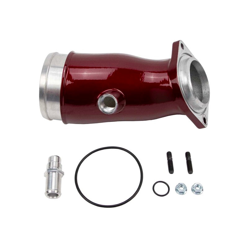 Wehrli WCF100775-RED - WCFWCF100775-RED - Wehrli 17-24 Duramax L5P High Flow Intake Horn - WCFab Red - Shipped in Europe - Tuningsupply.com