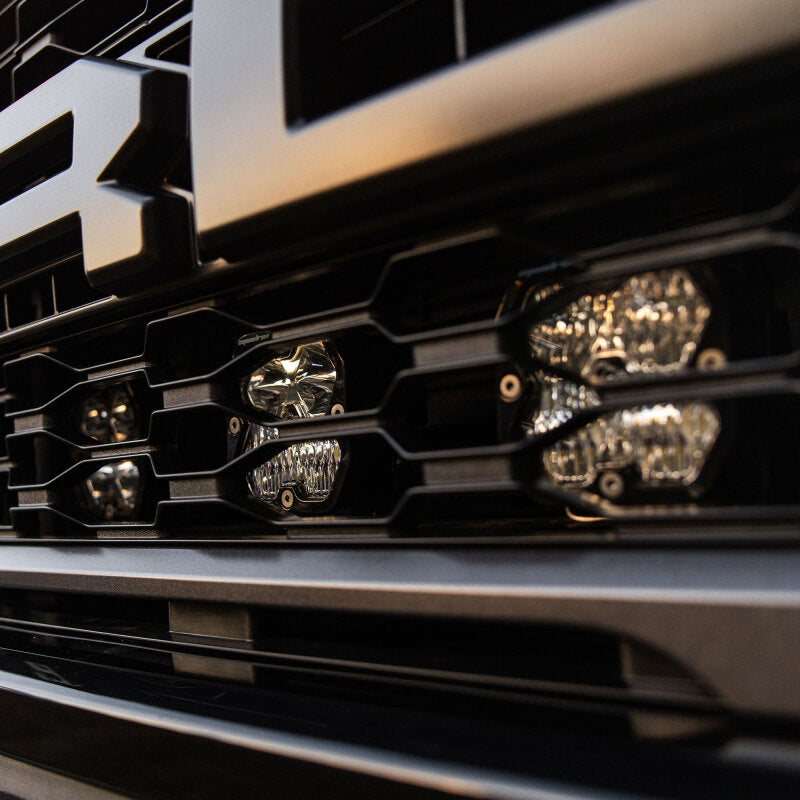 Baja Designs 440016 - BAJ440016 - Baja Designs 2021+ Ford Raptor (Incl. 2024 R/37) Squadron Sport 2.0 Behind Grille Kit (MP) - Clear - Shipped in Europe - Tuningsupply.com