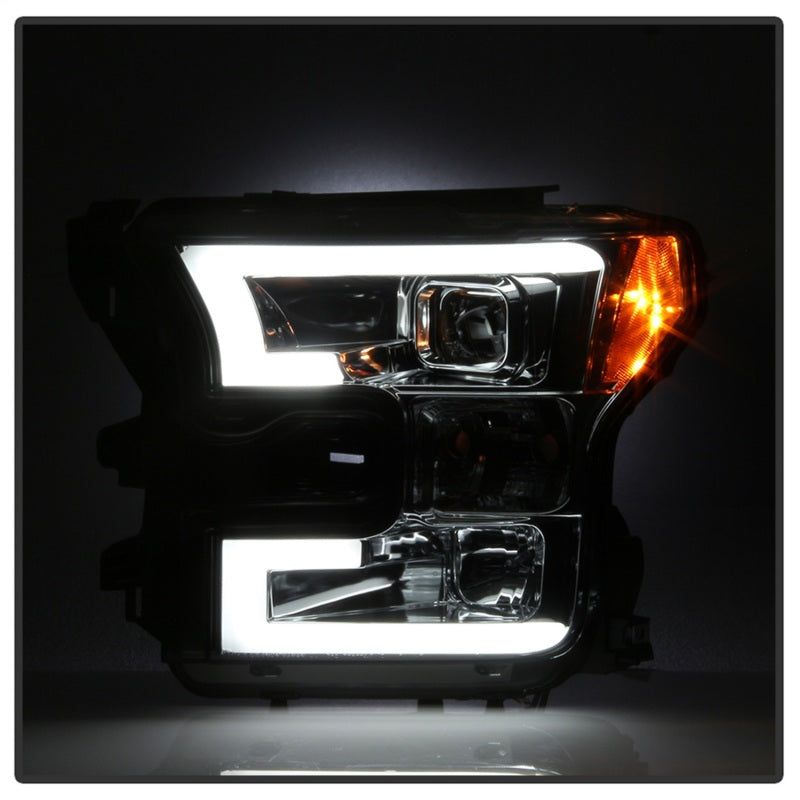 SPYDER 5083678 - SPY5083678 - Spyder Ford F150 2015-2017 Projector Headlights - Light Bar DRL LED - Smoke PRO-YD-FF15015-LBDRL-SM - Shipped in Europe - Tuningsupply.com