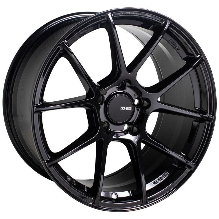 Enkei 522-885-6545BK - ENK522-885-6545BK - Enkei TS-V 18x8.5 5x114.3 45mm Offset 72.6mm Bore Gloss Black Wheel - Shipped in Europe - Tuningsupply.com