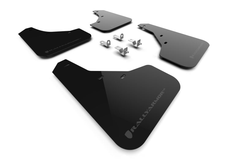 Rally Armor MF81-UR-BLK-DGRY - RALMF81-UR-BLK-DGRY - Rally Armor 23-25 Kia Sportage Black UR Mud Flap w/ Dark Grey Logo - Shipped in Europe - Tuningsupply.com