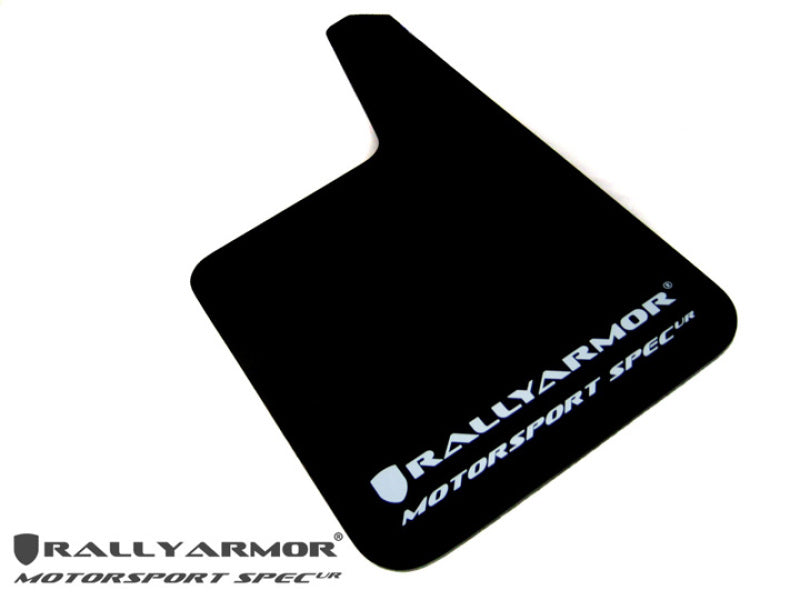 Rally Armor MF20-MSUR-BK/GY - RALMF20-MSUR-BK/GY - Rally Armor Universal Fit (No Hardware) Motorsport Spec Black UR Mud Flap w/ Gray Logo - Shipped in Europe - Tuningsupply.com