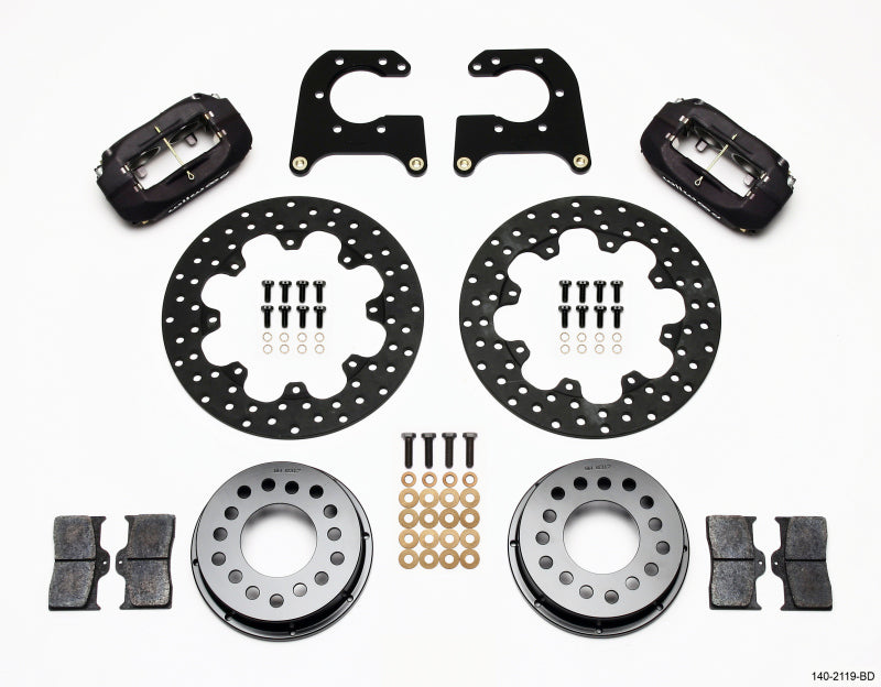 Wilwood 140-2119-BD - WIL140-2119-BD - Wilwood Forged Dynalite Rear Drag Kit Drilled Rotor New Big Ford 2.50in Offset - Shipped in Europe - Tuningsupply.com
