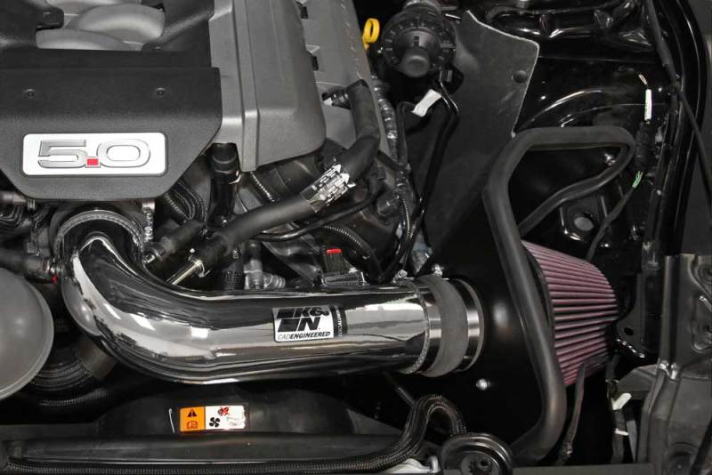 K&N Engineering 69-3535TP - KNN69-3535TP - K&N 2015 Ford Mustang GT 5.0L V8 Typhoon Intake Kit - Shipped in Europe - Tuningsupply.com