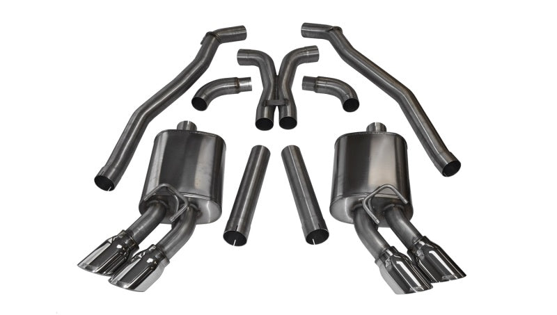 CORSA Performance 14971 - COR14971 - Corsa 2012-2015 Chevrolet Camaro Coupe ZL1 6.2L V8 Polished Sport Cat-Back + XO Exhaust - Shipped in Europe - Tuningsupply.com