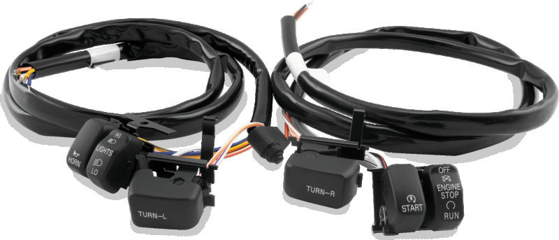 TwinPower 482653 - TWP482653 - Twin Power 96-06 Big Twin and XL Black Handlebar Switch Kit - Shipped in Europe - Tuningsupply.com